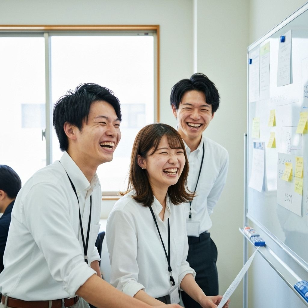 働く人々の笑顔